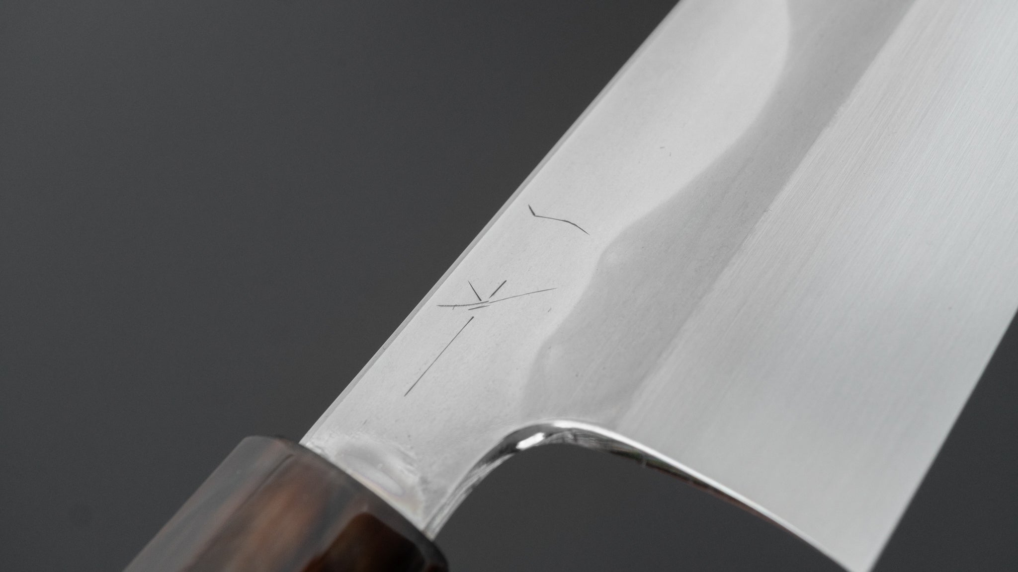 Hitohira Togashi White #1 Fuji Mizu Honyaki Gyuto 240mm Japanese Chef Knife with Ebony Handle & Saya (#117) - Premium Kitchen Knife for Sushi, Sashimi & Meat Cutting