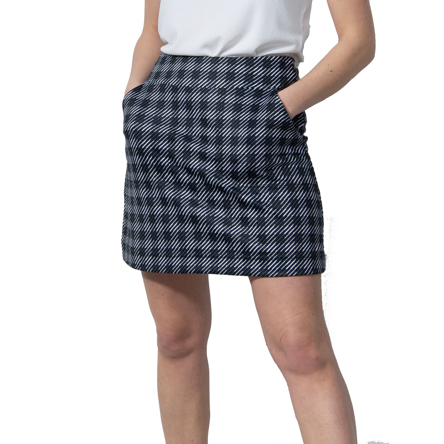 Women's Golf Skort with 45cm Length - Breathable & Stretchable for Daily Sports & Active Wear - Perfect for Golf, Tennis & Casual Outings