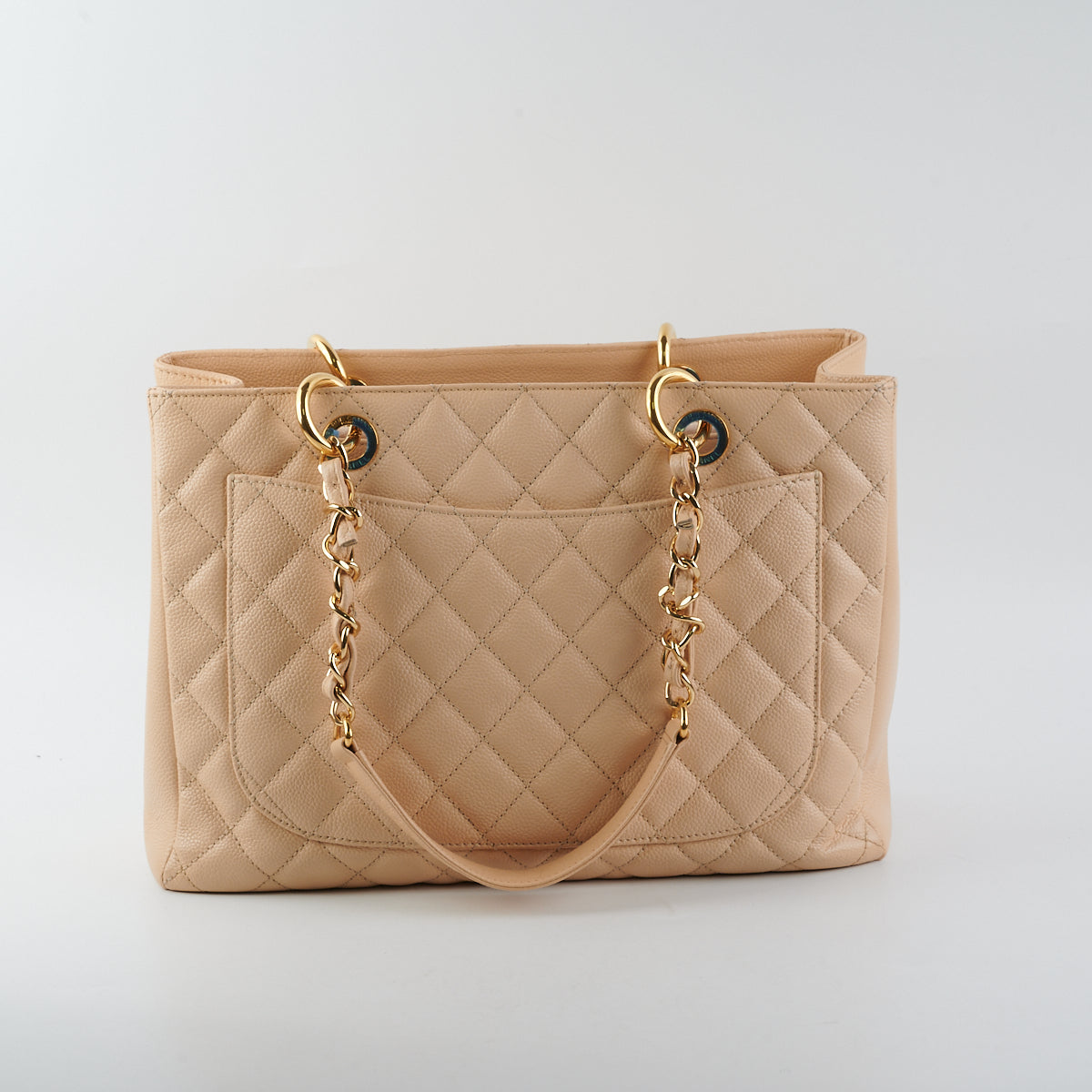 Chanel Caviar Leather Grand Shopping Tote GST Handbag in Beige - Luxury Designer Tote for Women, Perfect for Work, Travel & Everyday Use