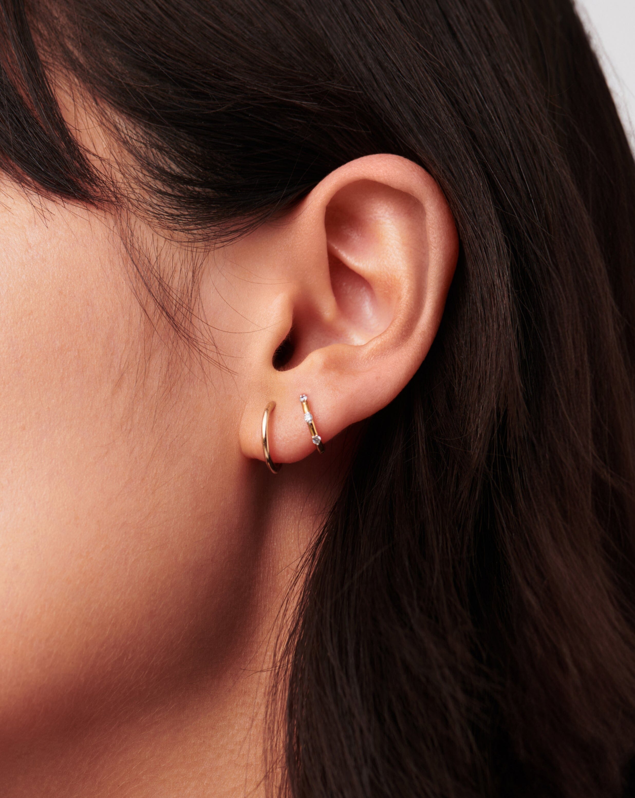 Stylish Gold Hoop Earrings for Women - 14K Gold Plated Dainty Hoops Set - Perfect for Everyday Wear, Parties & Gifts