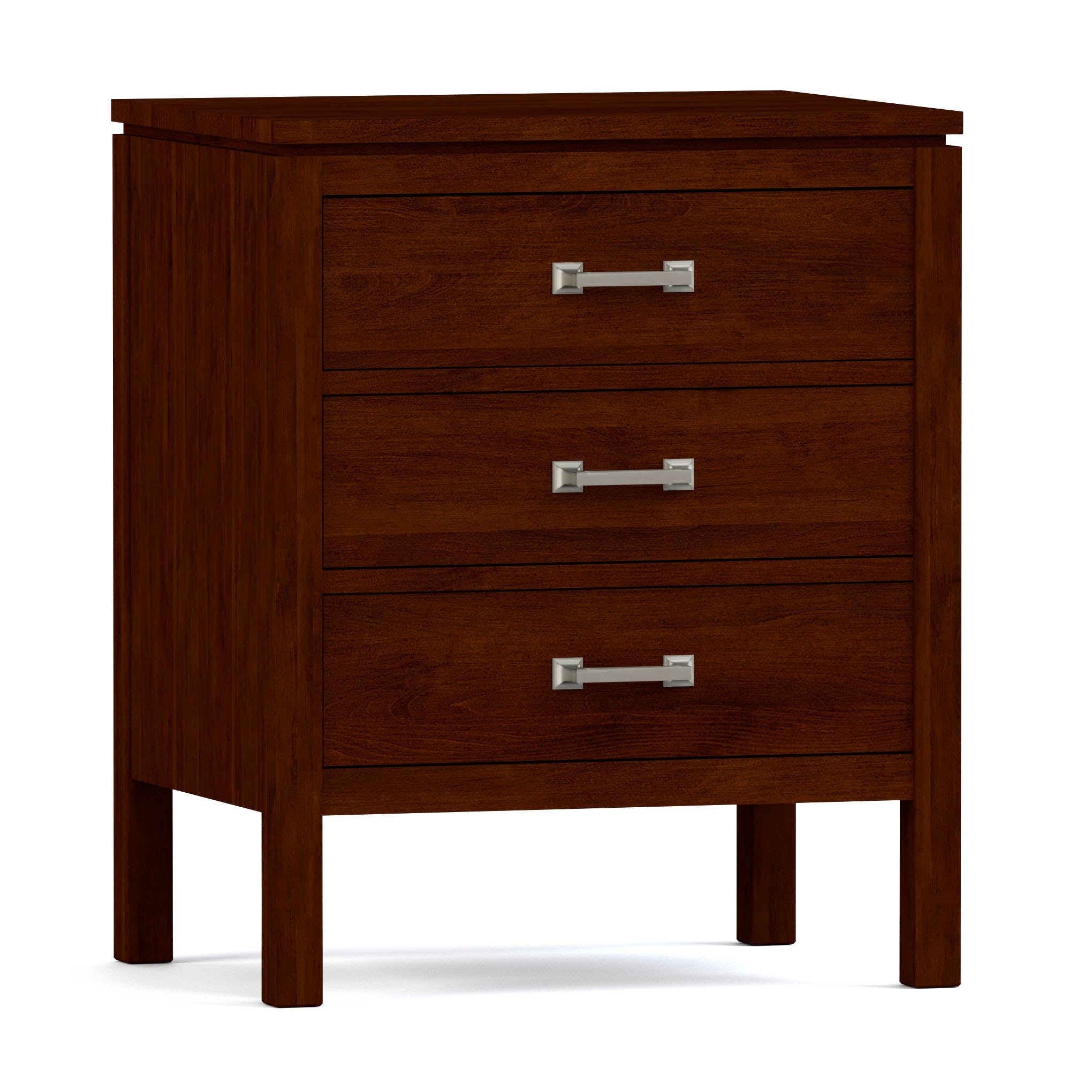 Dwyer 3-Drawer Nightstand - Modern Bedside Table with Storage for Bedroom, Living Room & Office - Wooden Night Stand with Smooth Gliding Drawers