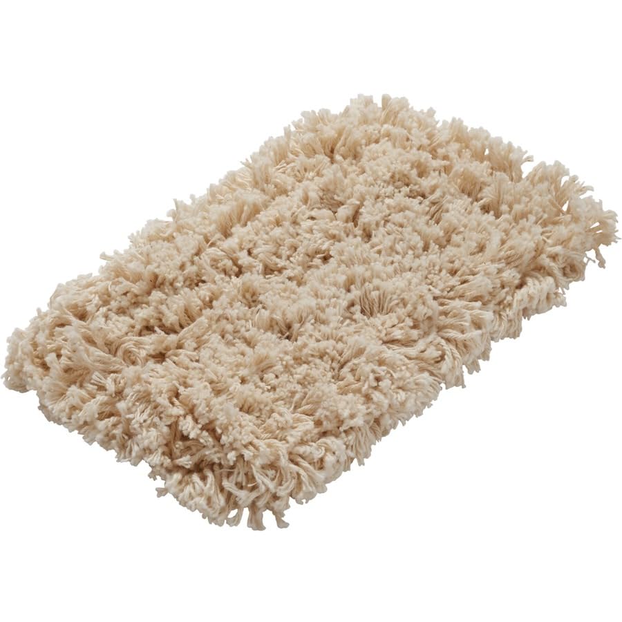Rubbermaid Commercial Washable Cotton Wall Washer Replacement Pads - 12 Pack, White - Reusable Mop Heads for Wall, Ceiling, Floor & Bathroom Cleaning - Ideal for Commercial Kitchens, Hospitals, Schools & Office Maintenance