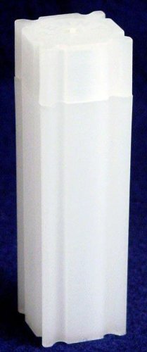 100pcs Square Coin Tubes for 50 Small Cents - Durable Plastic Coin Storage Containers for Coin Collectors, Perfect for Organizing Pennies, Nickels & Dimes at Home or Bank Use