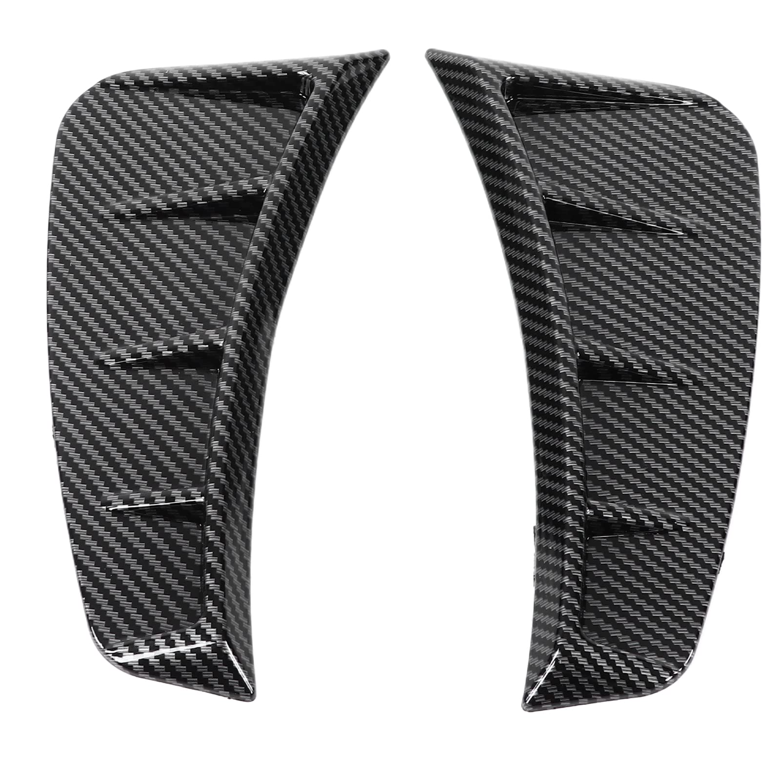 Shanrya Universal ABS Front Exterior Bumper Side Air Vent Trim Covers (2PCS) - Car Styling & Modification Accessories for Enhanced Vehicle Appearance