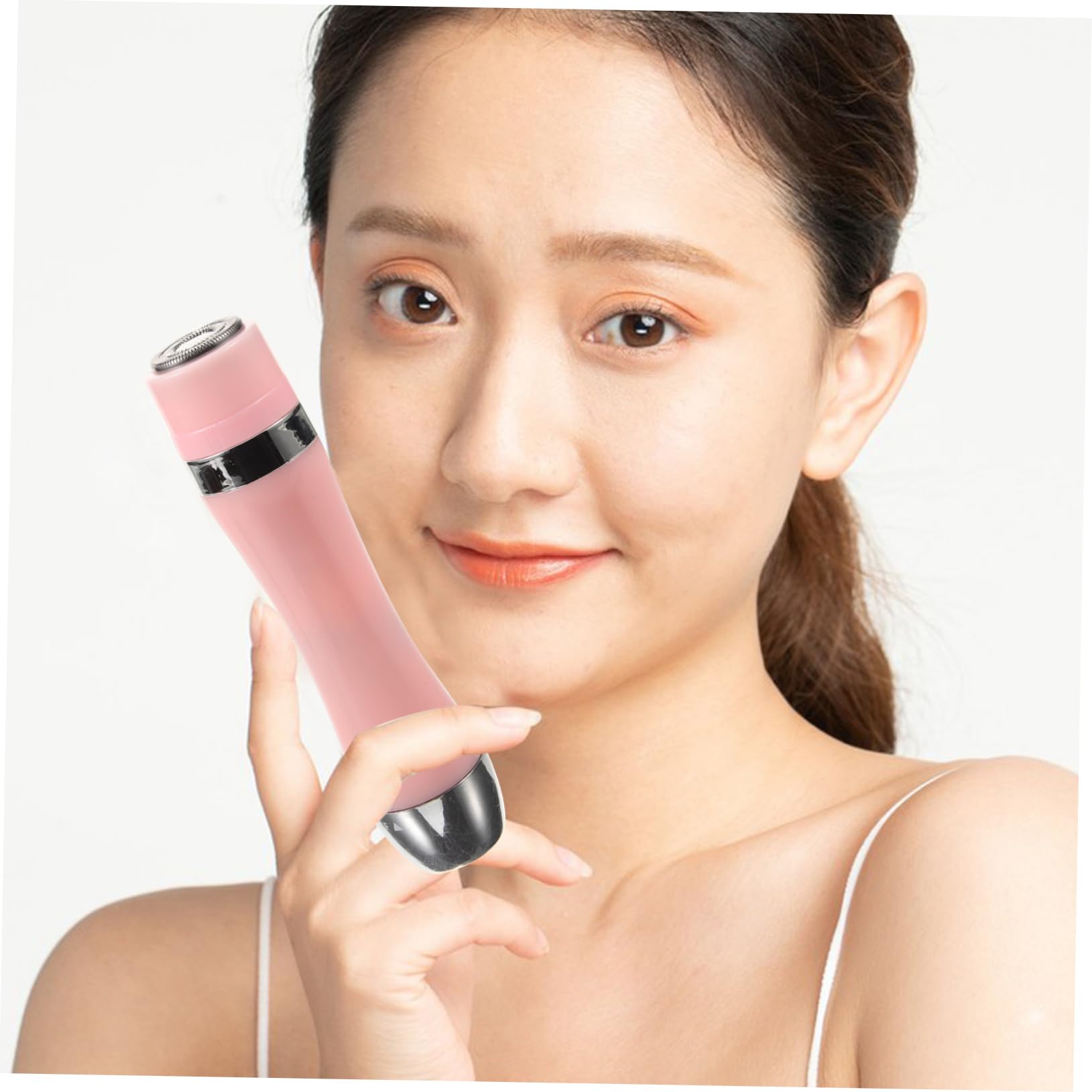 FRCOLOR 4-in-1 Pink Electric Razor for Women - Rechargeable Hair Remover & Shaver for Legs, Arms, Bikini Line & Underarms - Smooth Skin at Home or Travel