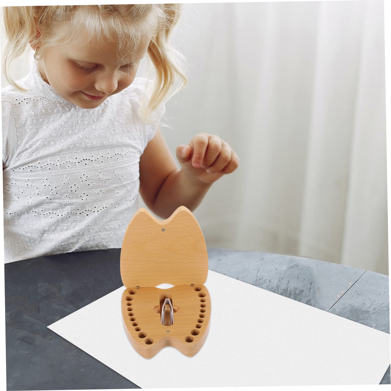 Wooden Baby Tooth Keepsake Box for Lost Teeth - Memory Storage Box for Boys & Girls | Perfect First Tooth Keepsake, Nursery Decor & Childhood Memory Preservation
