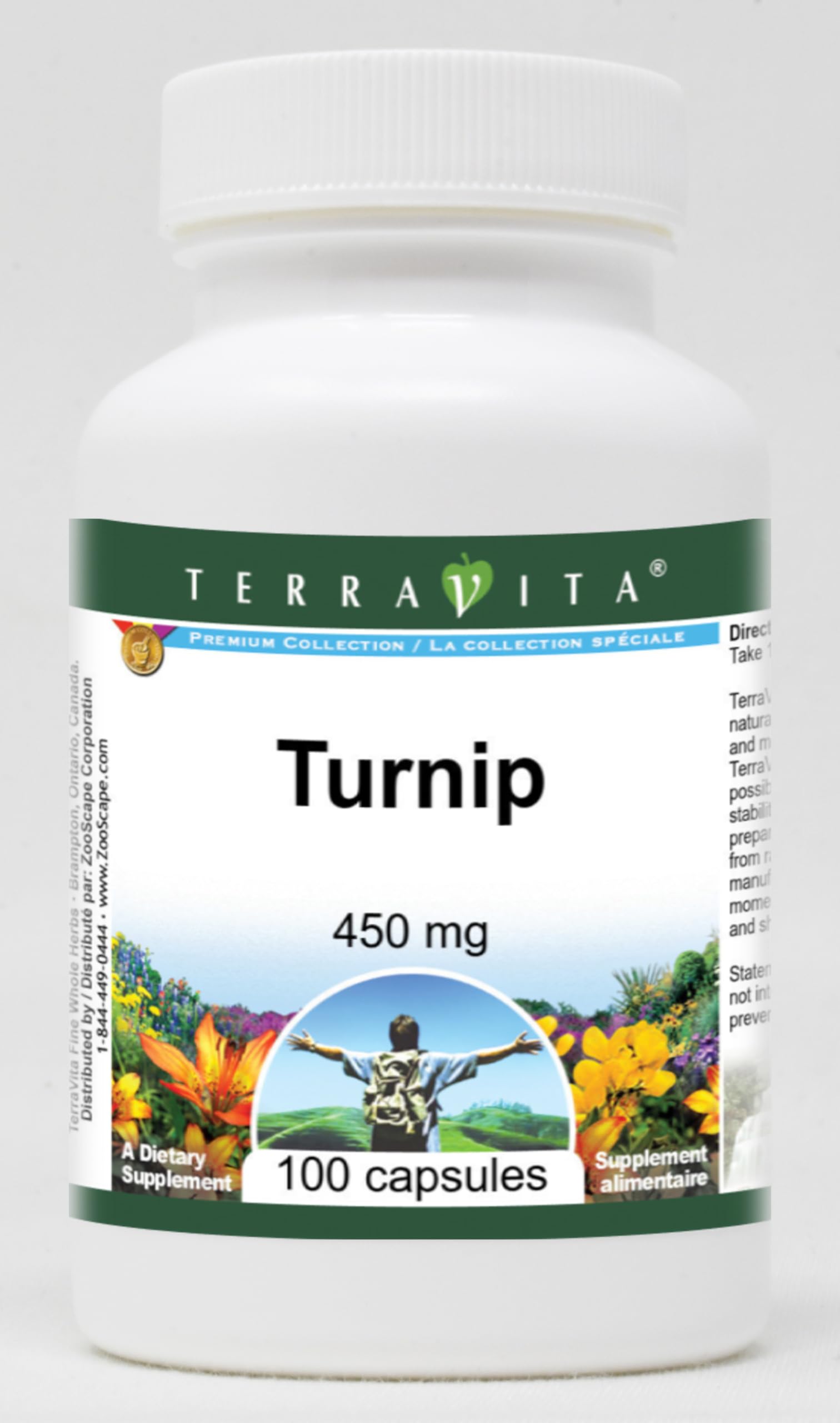 **Turnip Extract 450mg (100 Capsules per Bottle, ZIN: 521967) – 2-Pack – Natural Immune Support & Digestive Health – Perfect for Daily Wellness & Detox**