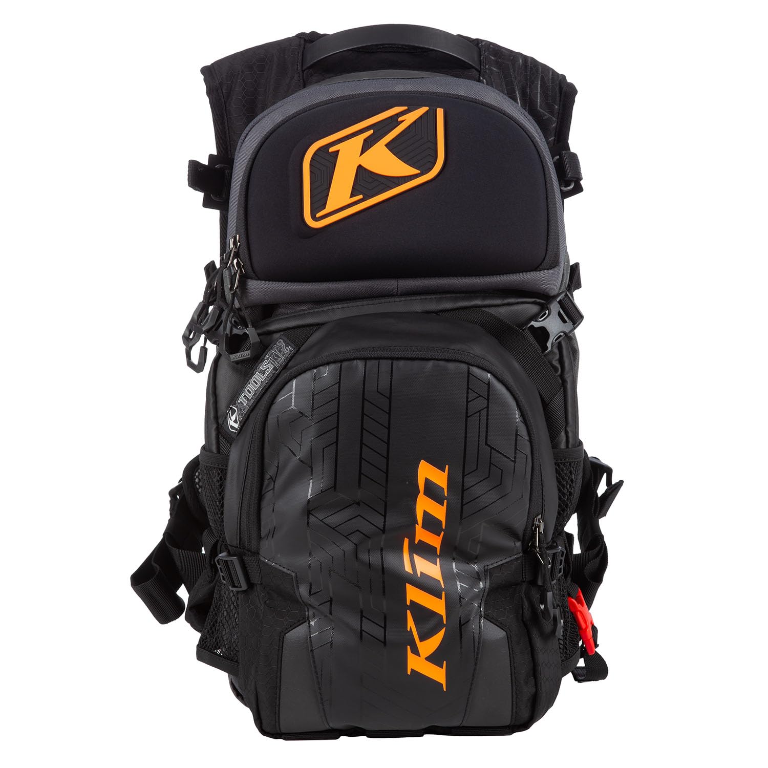 KLIM Nac Pak Technical Backpack - Waterproof Hiking Backpack 40L with Laptop Sleeve, Strike Orange - Perfect for Outdoor Adventures, Camping & Travel