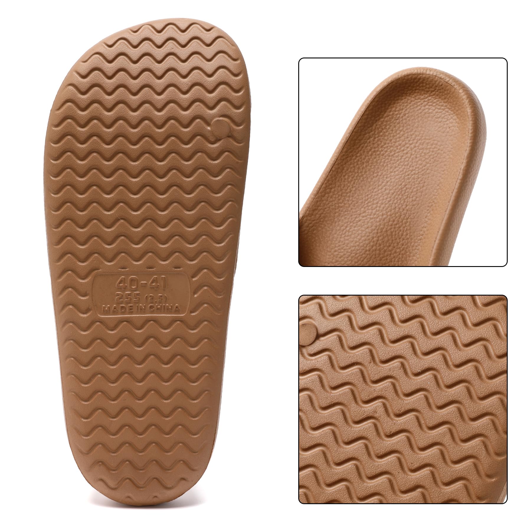 **Women's & Men's Quick-Drying House Slides - Unisex Cloud Shower Slippers, Comfortable Waterproof Slide Sandals for Indoor & Outdoor Use - Perfect for Bathroom, Poolside, and Lounging**