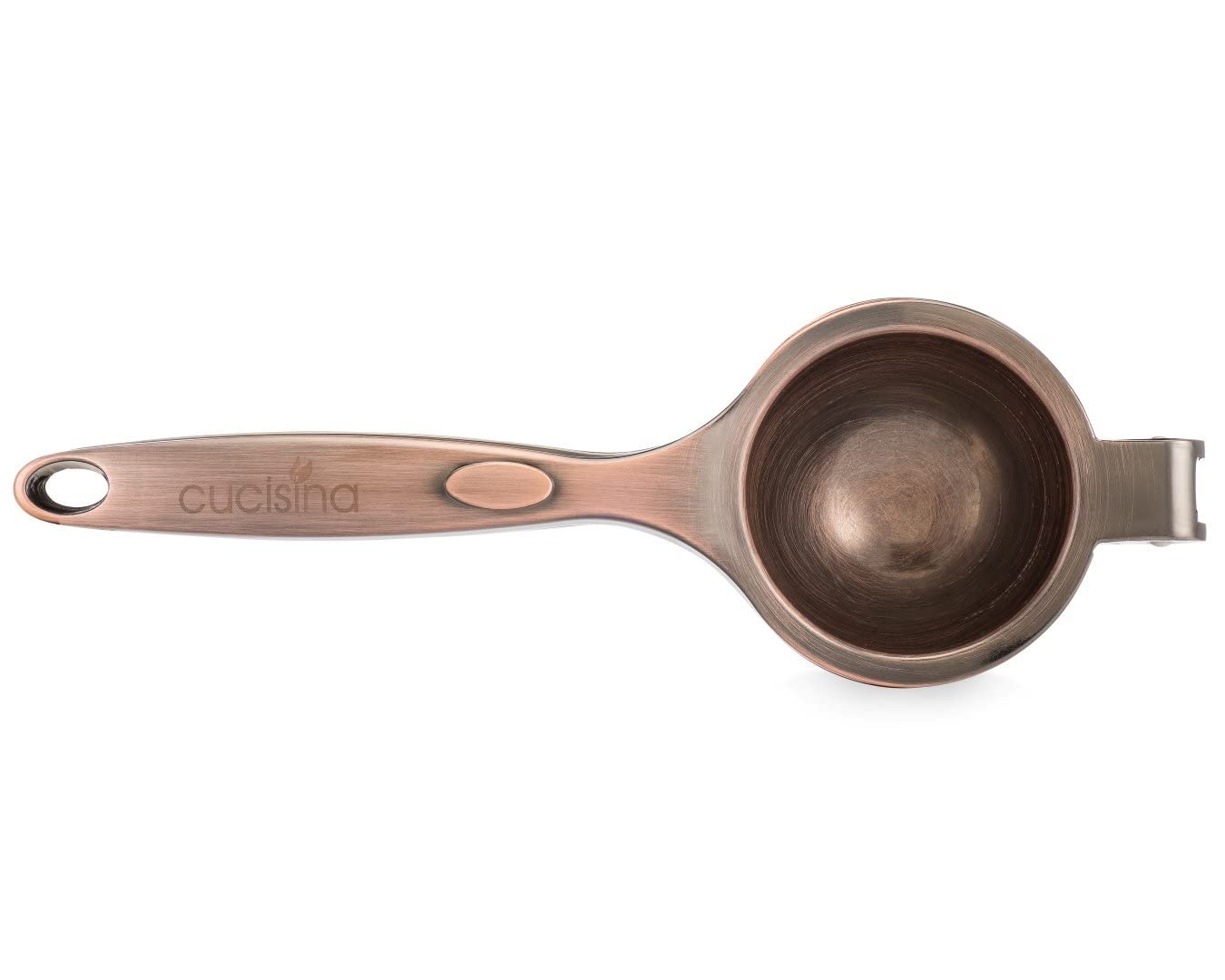 Premium Copper Lemon Squeezer - Heavy Duty Stainless Steel Citrus Juicer for Lime, Orange & Lemon - Ergonomic Hand Press for Fresh Juice - Perfect for Cocktails, Cooking & Healthy Drinks