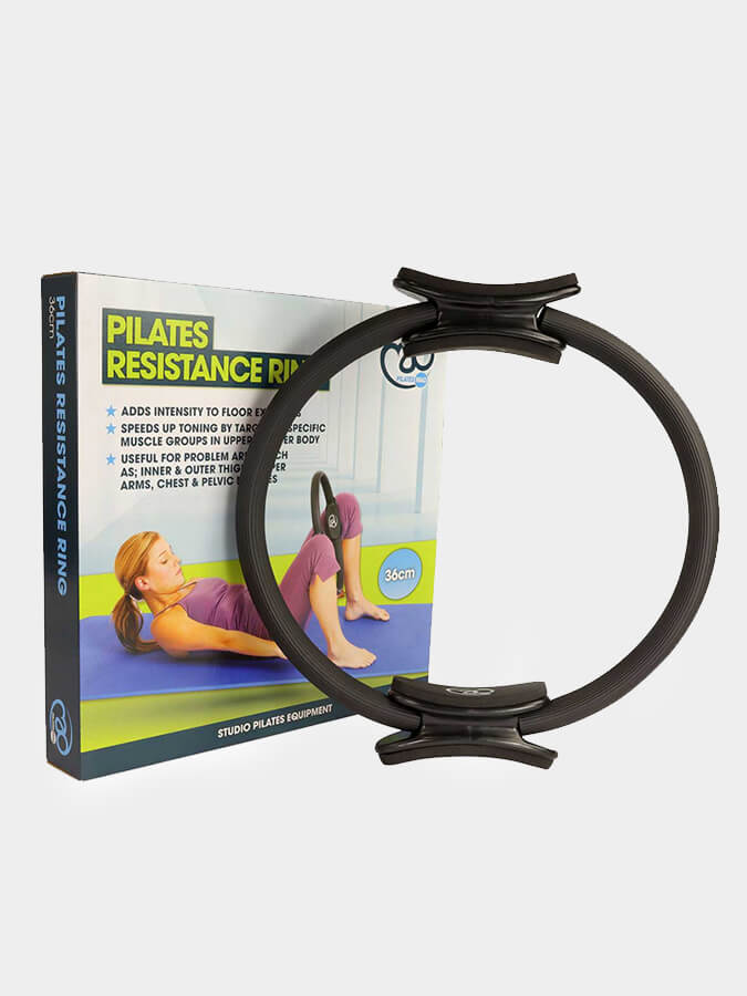 Yoga Mad Double Handle Pilates Resistance Ring - Premium Fitness Equipment for Home & Studio Workouts - Perfect for Yoga, Pilates, and Strength Training