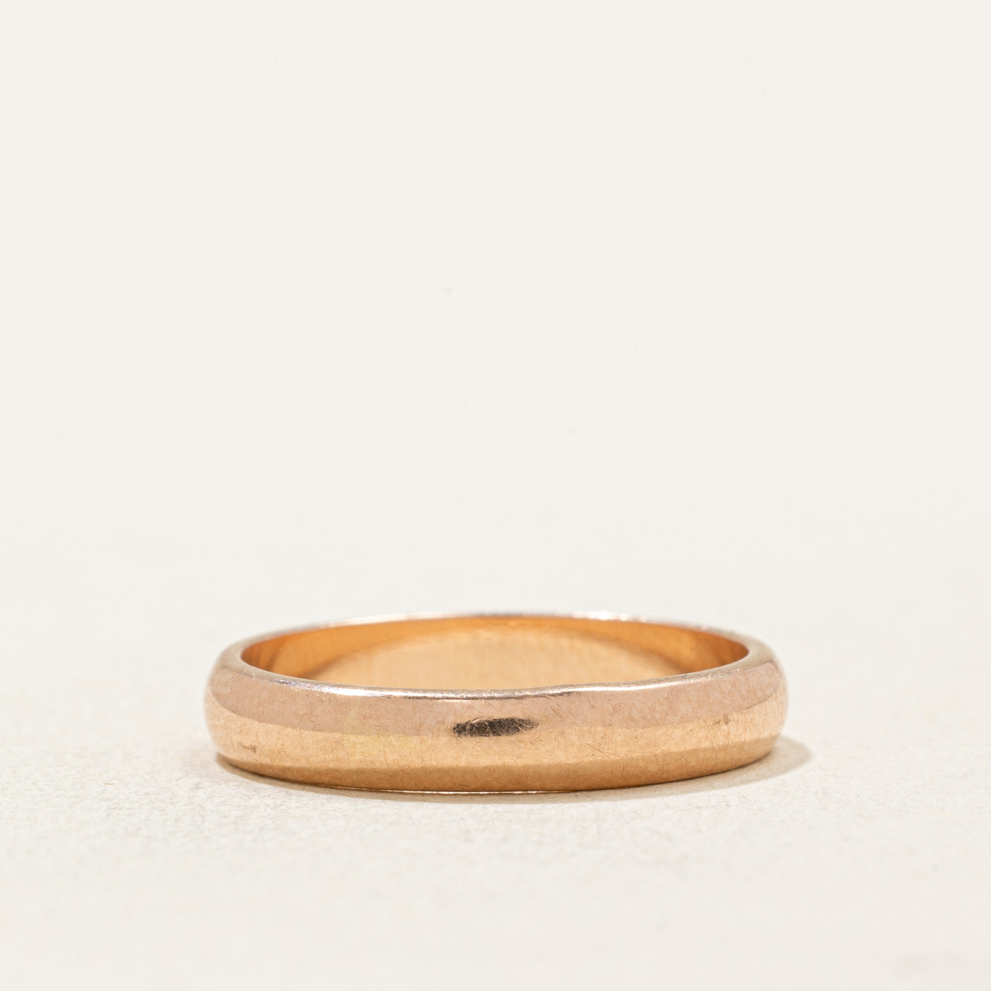 14k Rose Gold Wedding Band for Women - 3.10mm Wide Size 4 - Ukrainian Crafted Dainty Ring - Perfect for Engagement, Anniversary & Everyday Elegance