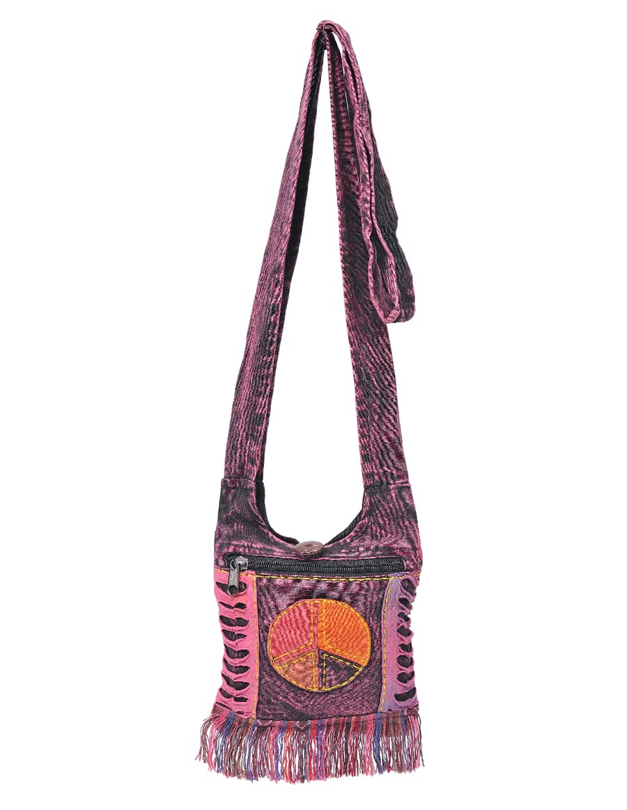 The Collection Royal Small Hippie Bag - Women's Crossbody Phone Purse | Boho Travel Bag for Everyday Use, Festivals & Vacations | Compact & Stylish Shoulder Bag