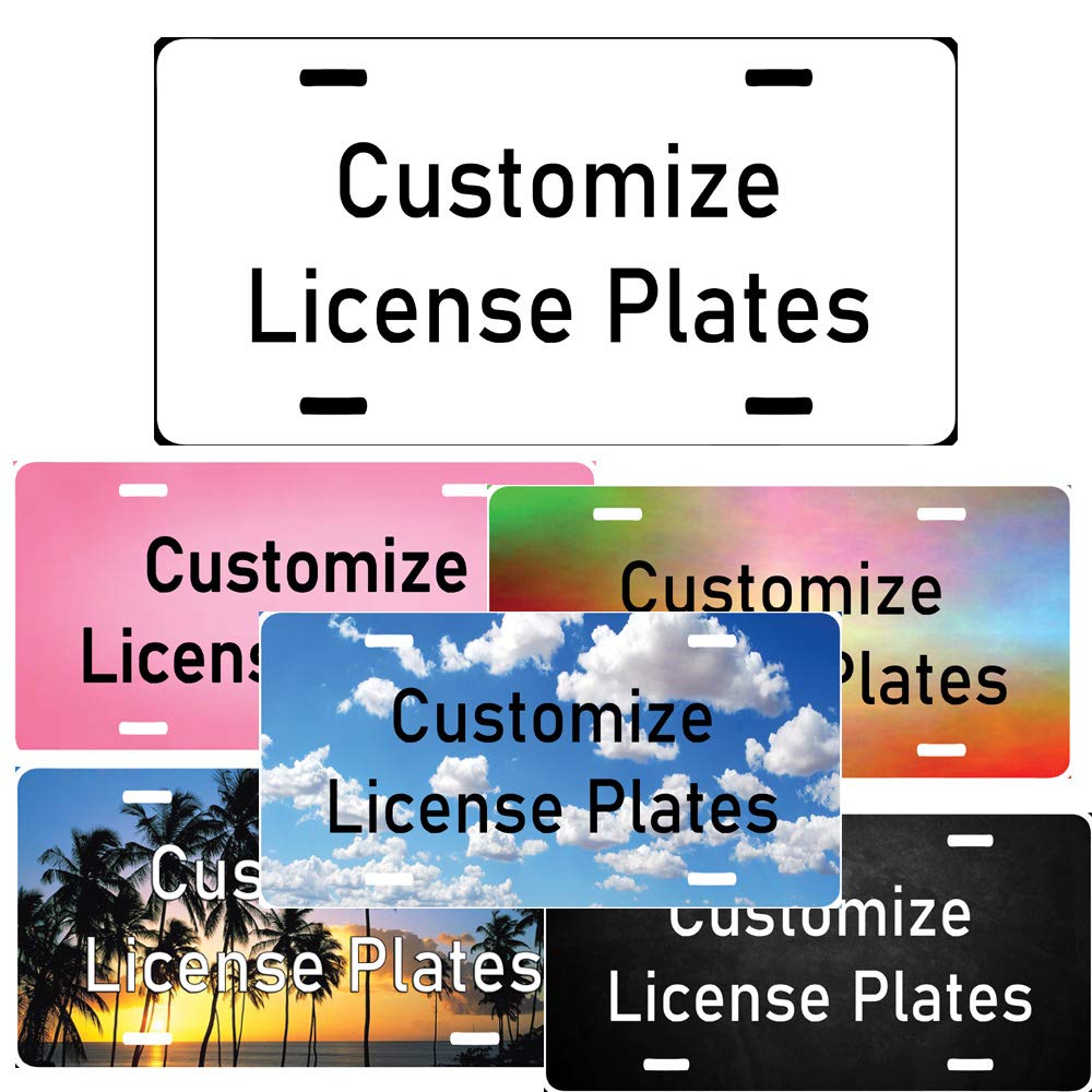 Custom License Plates for Cars & Trucks - Personalized Aluminum Plates with Photo, Text & Logo - Perfect for Gifts, Car Shows & Vehicle Customization