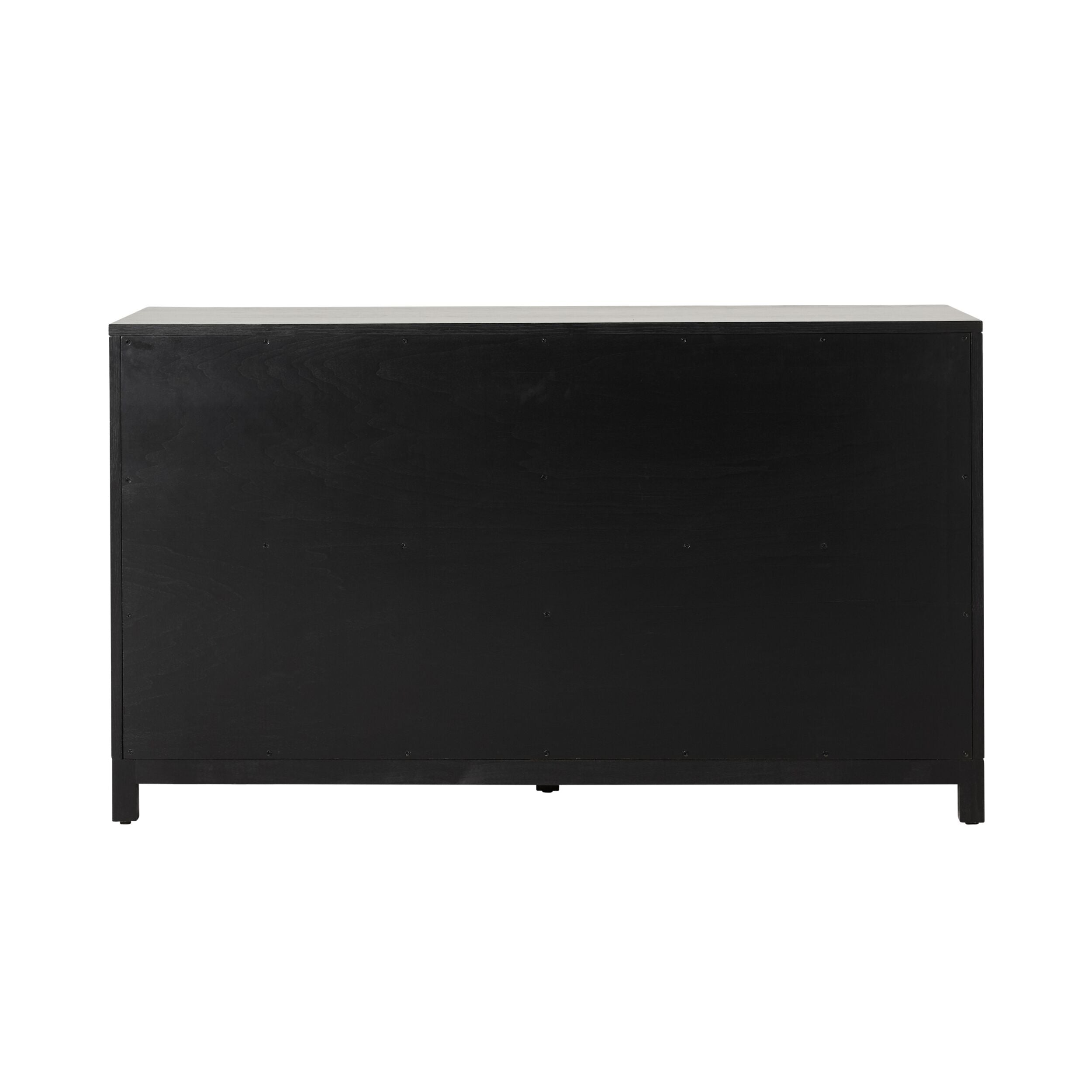 Avalon 6-Drawer Dresser Chest - Black Wooden Bedroom Storage Furniture for Clothes, Blankets & Organizing