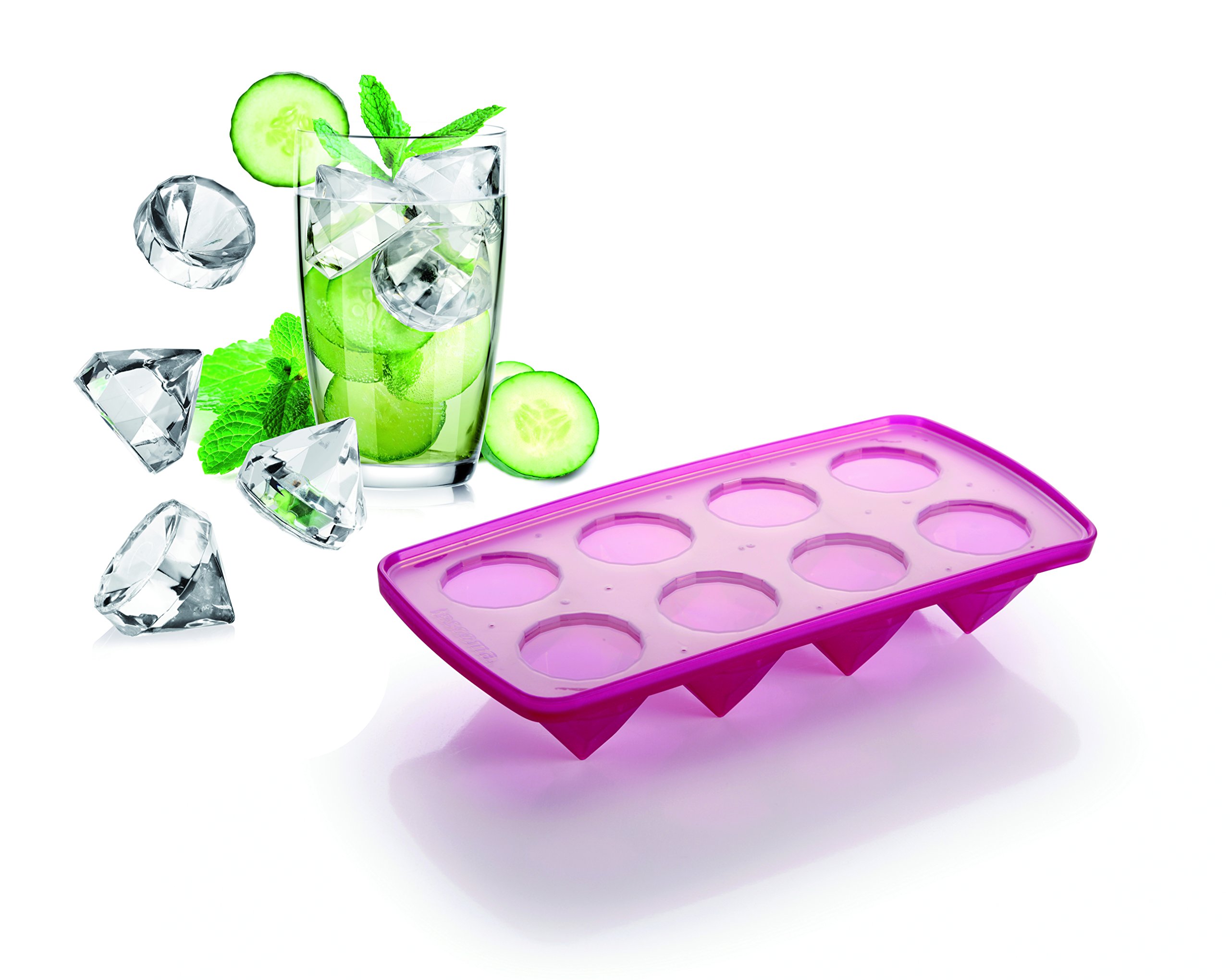Premium XXL Diamond Ice Cube Mold for Cocktails & Whiskey – Reusable Silicone Ice Trays for Chilling Drinks in Style – Perfect for Parties, Bars & Home Entertaining