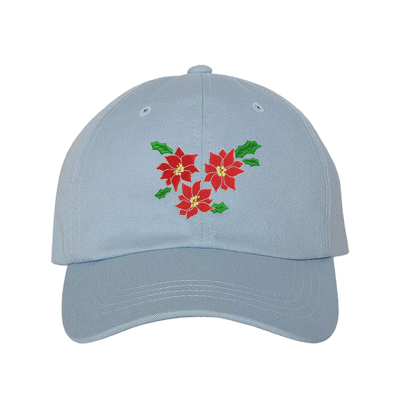 Prfcto Lifestyle Hats Poinsettia Baseball Cap - Unisex Dad Hat for Men & Women | Casual Outdoor Wear, Street Fashion, Holiday Gifts