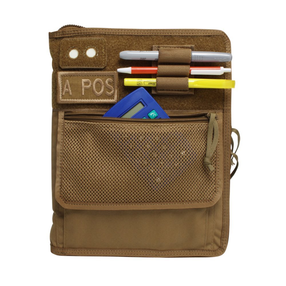Tactical Notebook Cover - Military Grade 3-Ring Binder with Zipper for Field Operations, Map Storage & Organization | Fits 5.5” x 8.5” Paper | Durable Tactical Gear for Outdoor Adventures, Camping & Survival Scenarios