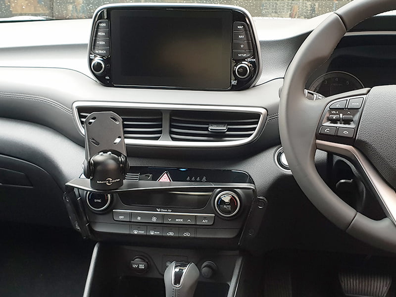 Industrial Evolution InDash Mount for Hyundai Tucson (2016-2020) - Secure Phone Holder for Hands-Free Navigation & Driving - Perfect for Commuting, Road Trips & GPS Use