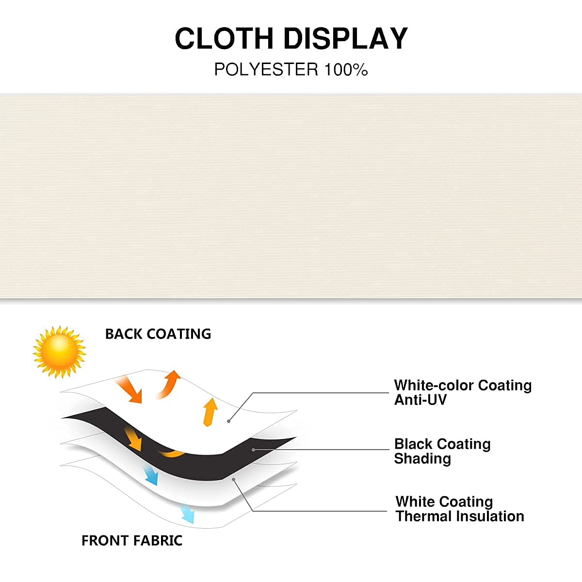 Persilux 100% Blackout Cordless Roller Shades for Windows - Thermal Insulated Window Blinds for Doors, Home & Living Room - Inside/Outside Mount (77.5