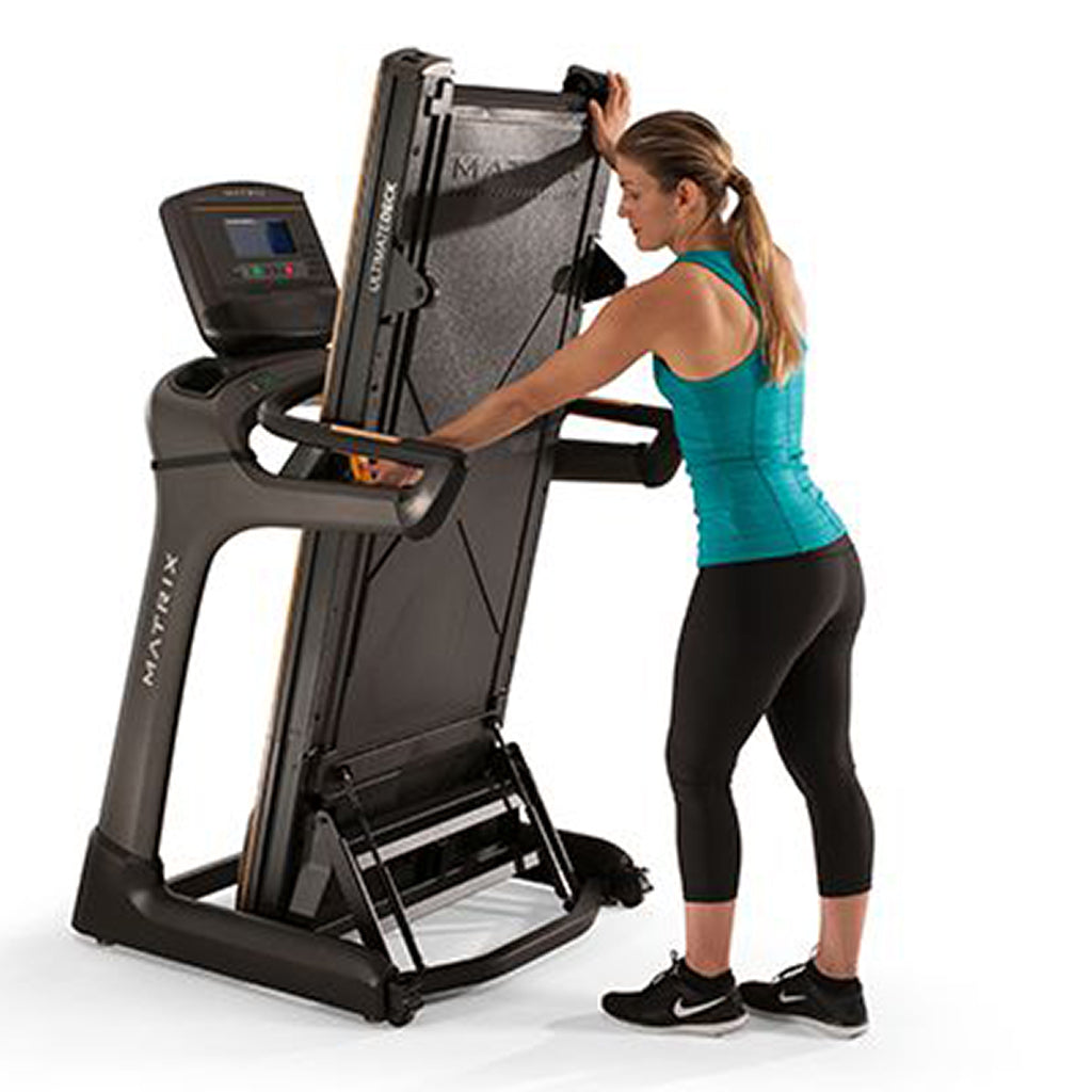 Matrix TF30 Folding Treadmill - Compact Home Gym Equipment for Running & Walking | Space-Saving Design for Small Apartments & Home Offices | Perfect for Cardio Workouts & Indoor Exercise