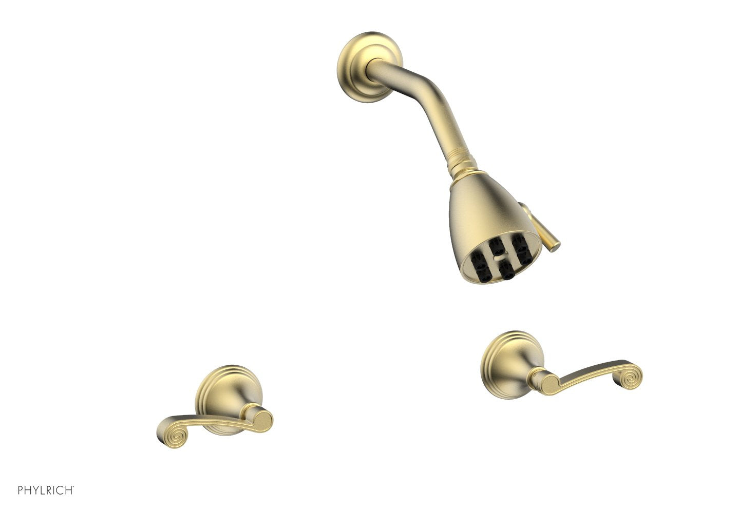 3RING Two Handle Shower Faucet Set D3206 - Brushed Nickel Bathroom Shower System for Modern Home Renovation | Perfect for Master Bath, Guest Bath & Spa-Like Shower Experience