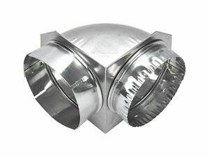 Amana 4396006RW Dryer Elbow Vent Connector - Gray, 4-Inch Flexible Aluminum Duct for Dryer Venting - Perfect for Laundry Room, Basement & Tight Spaces