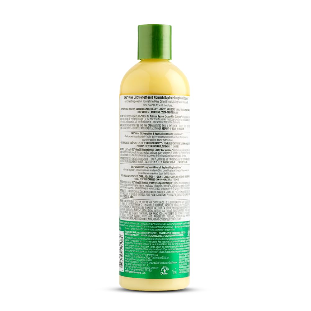 ORS Olive Oil & Aloe Vera Deep Cleansing Shampoo and Conditioner Set - Strengthening, Nourishing & Moisturizing Hair Care for Dry, Damaged Hair - Perfect for Daily Use & Salon-Quality Results at Home