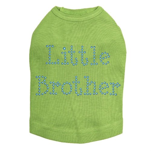 Blue Little Brother Nailheads Dog Tank Top - Stylish Pet Apparel for Small Dogs - Perfect for Summer Walks & Outdoor Adventures