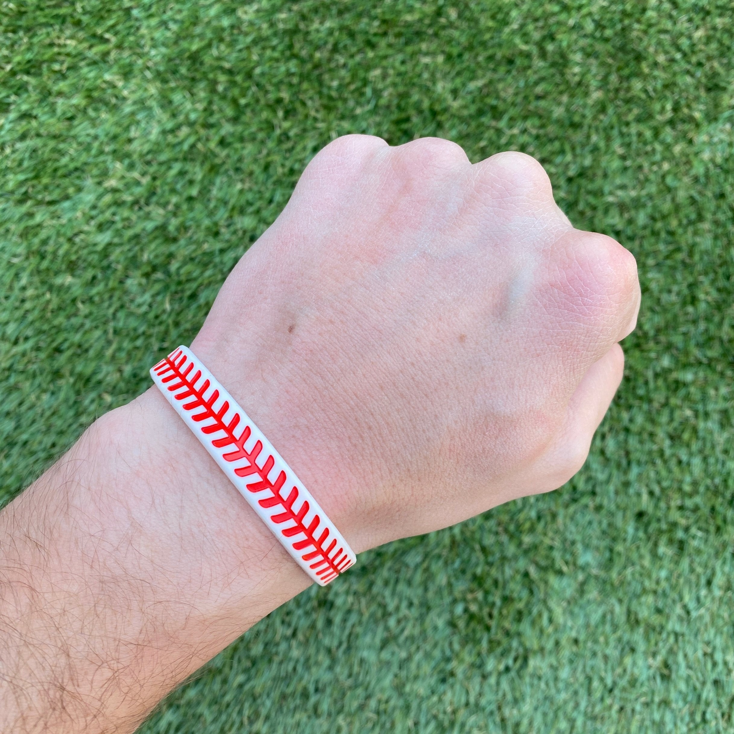 Breathable Baseball Wristband for Men & Women - Sweat Absorbing Sports Wrist Support - Perfect for Baseball, Softball, Running & Gym Workouts