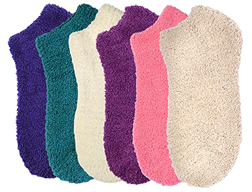 ToBeInStyle Women's Winter Socks Pack of 6 - Cozy Thermal Knit Socks for Cold Weather, Ankle & Crew Length, Assorted Colors & Patterns - Perfect for Snow Boots, Hiking & Indoor Comfort