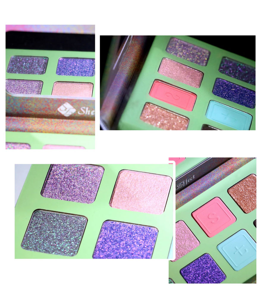 SheenEffect Enchanted Realm 8-Color Eyeshadow Palette - Highly Pigmented, Long Lasting Makeup for Day & Night Looks - Perfect for Parties, Weddings & Special Occasions