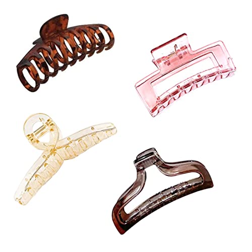 No-Slip Grip French Hair Claw Clips for Women & Girls - Glamifirsto Combo Set - Strong Hold Hair Accessories for Ponytails, Buns & Updos