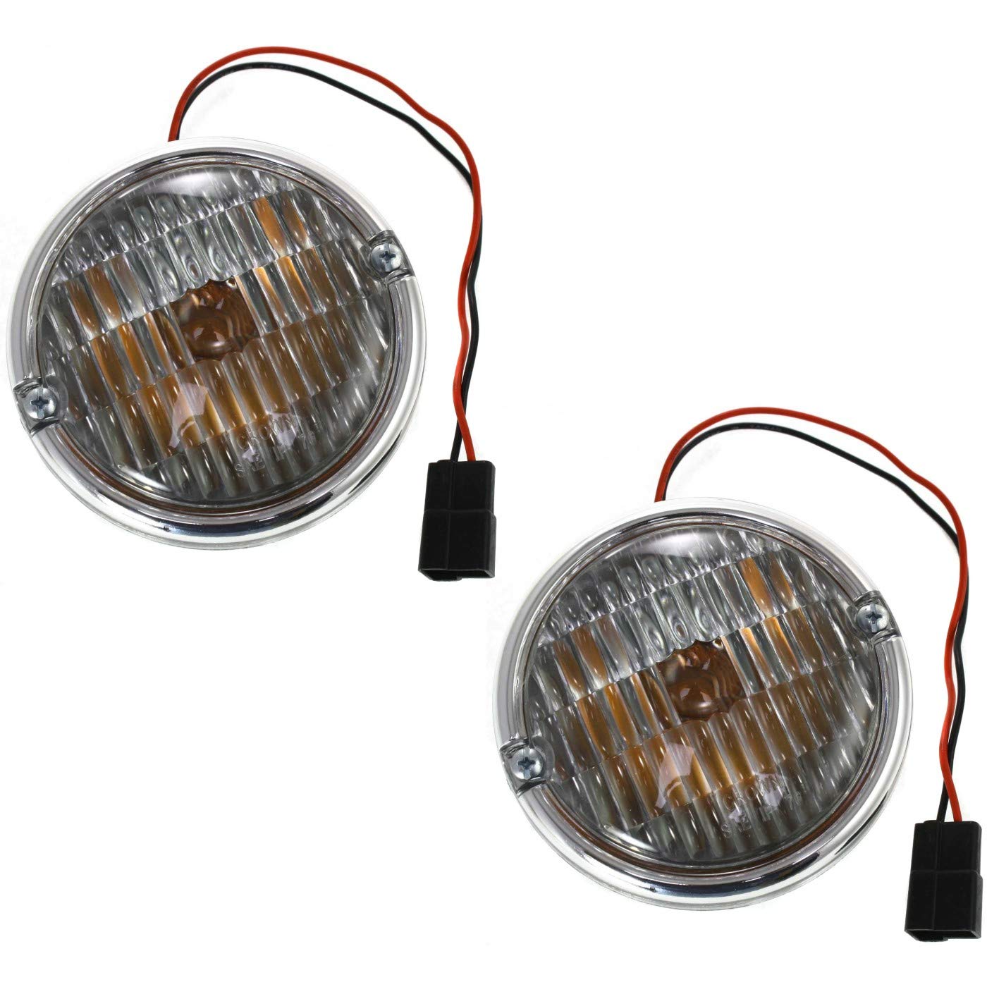 Replacement Parking Lights Corner Side Marker Lamps - Set of 2 (Driver & Passenger Pair) - Perfect for Car Safety & Nighttime Visibility