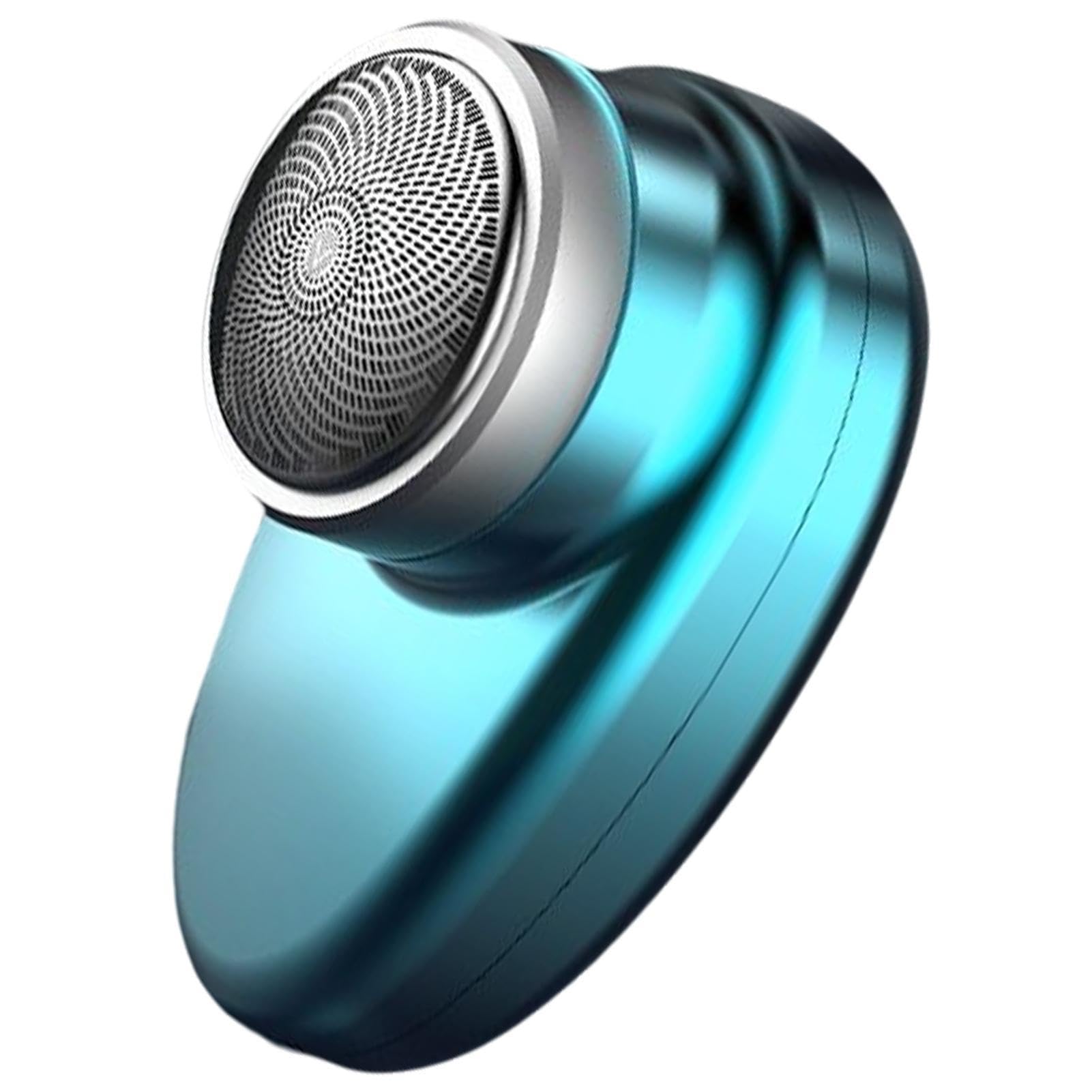 Portable Electric Shaver for Men - Rechargeable Wet/Dry Shaver with LED Digital Display, Pocket Size Travel Shaver for Precision Shaving & Trimming (Blue) - Perfect for Home, Travel, Gym & Daily Grooming