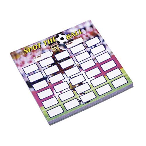 100 Spot The Ball Football Fundraising Cards - Fun Game for Charity Events, Team Fundraisers & Sports Lovers - Perfect for School Auctions, Pubs & Sports Bars