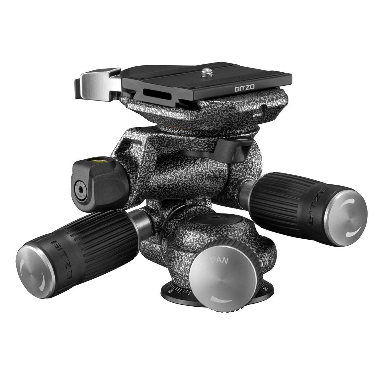 Gitzo GHF3W Professional 3-Way Fluid Video Tripod Head - Smooth Pan & Tilt for DSLR Cameras - Perfect for Filmmaking, Photography & Live Streaming