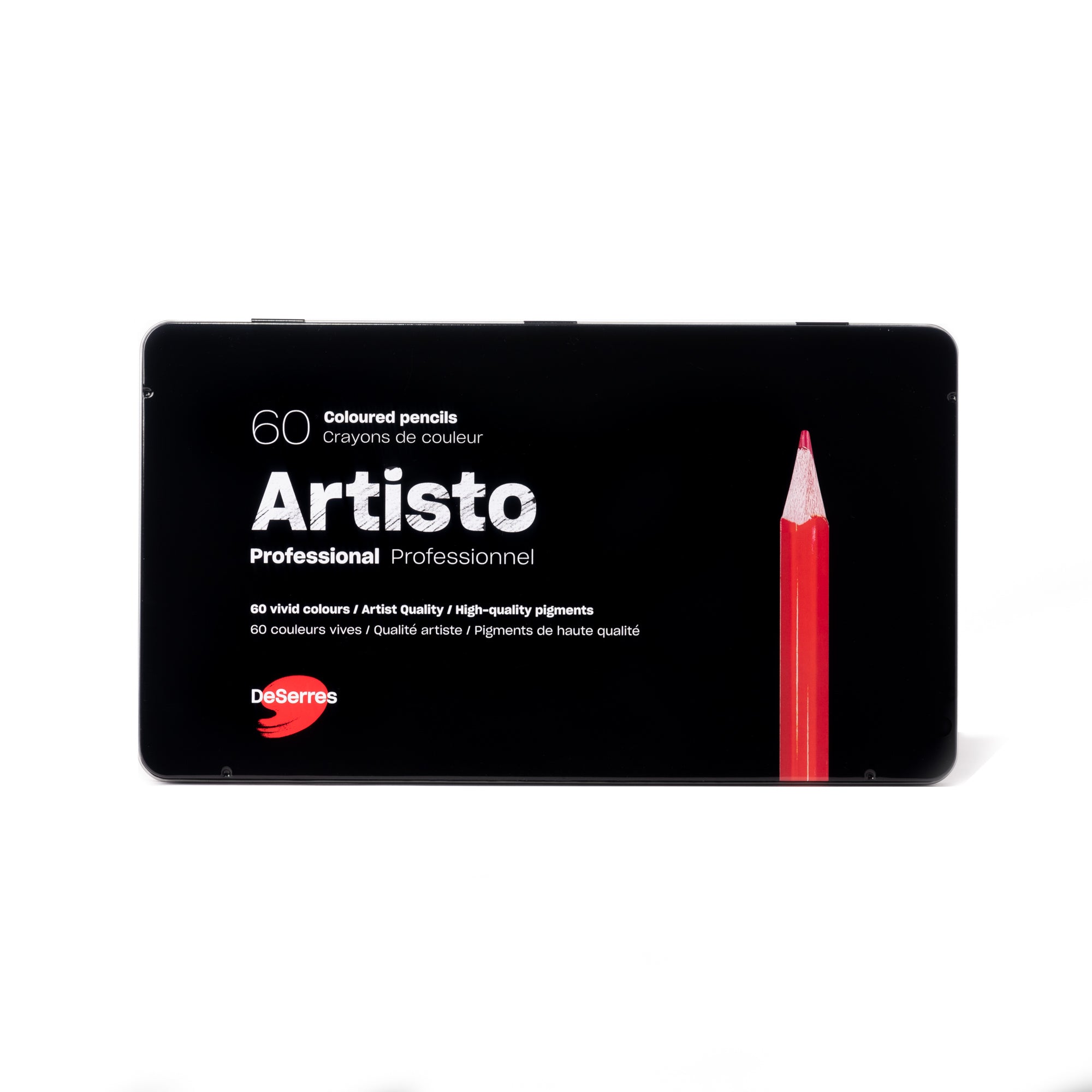 60 Pack Artisto Professional Colored Pencils Set - Vibrant Colors for Artists, Students & Adult Coloring Books | Perfect for Sketching, Drawing & DIY Crafts
