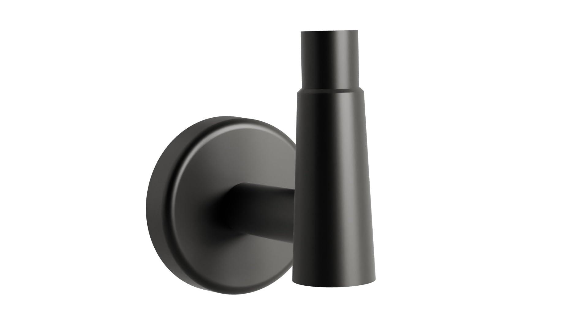 HELVEX Deco Collection Matte Black Robe Hook - Stylish Bathroom Towel Holder & Hardware Accessory for Modern Homes (UDC-06-MB) - Perfect for Bathrooms, Spas, and Luxury Vanities