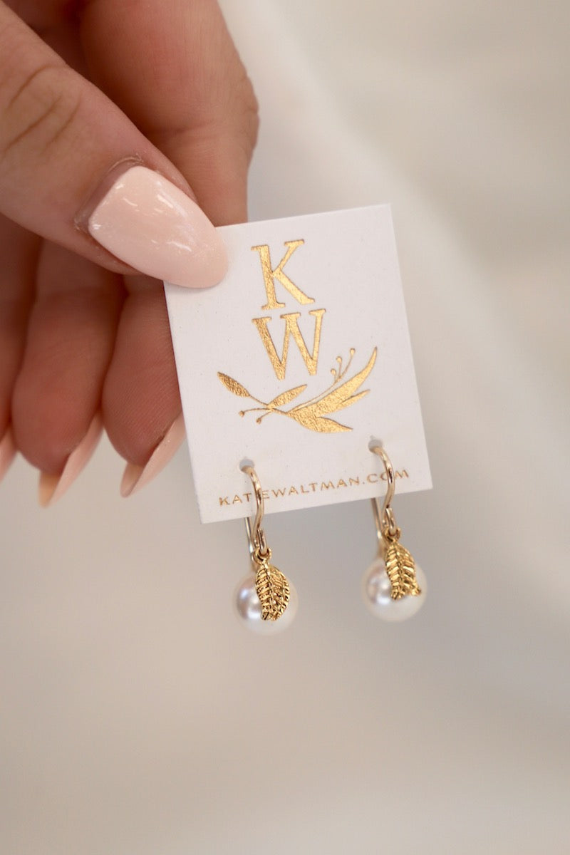 KAITLIN PEARL EARRINGS - Classic White Pearl Stud Earrings for Women, 925 Sterling Silver, Elegant Gift for Her | Perfect for Weddings, Parties & Everyday Wear