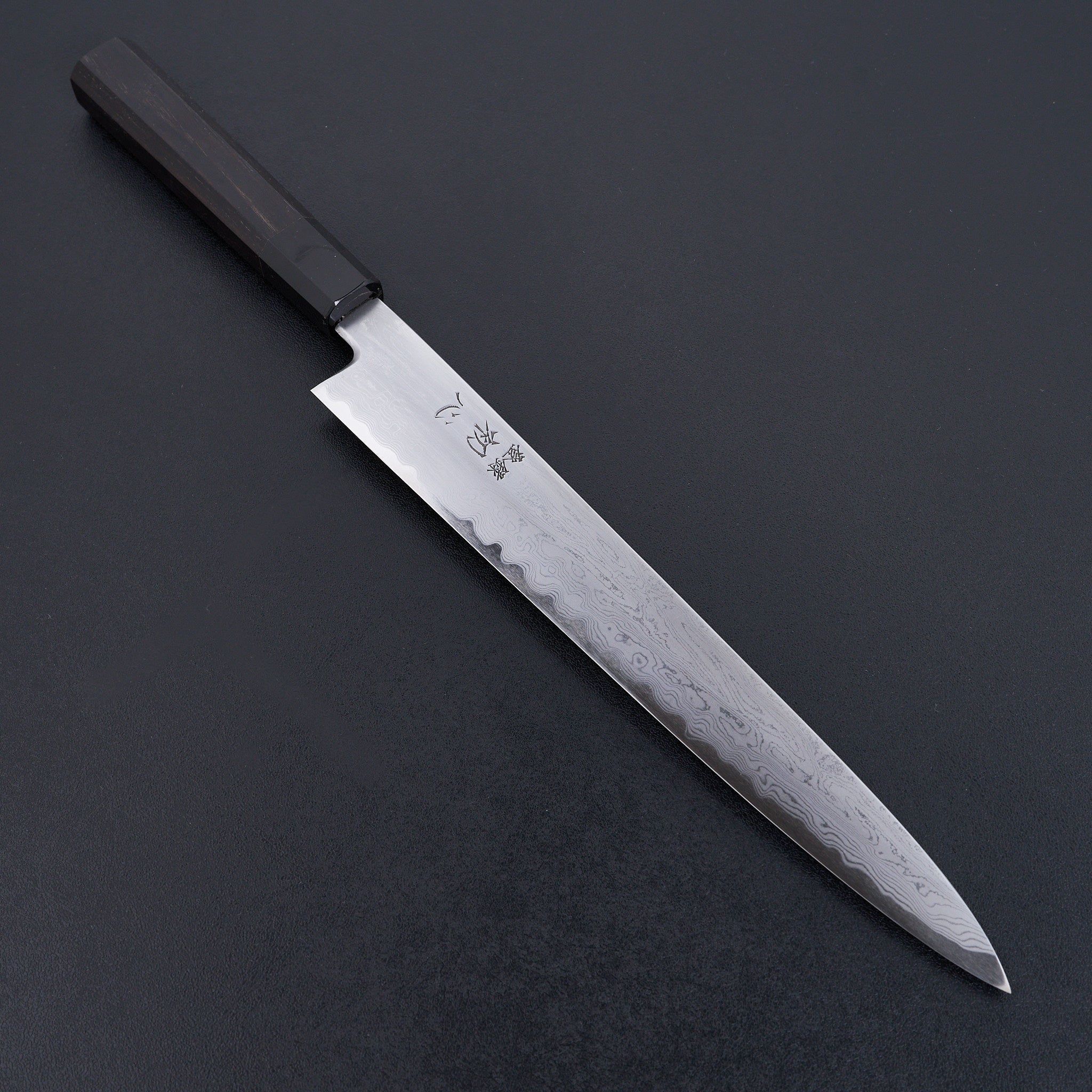 Premium Hatsukokoro Satoshi Nakagawa Blue #1 Damascus Sujihiki Knife 270mm - Japanese Chef Knife for Slicing Meat, Sushi & Precision Cutting - Perfect for Professional Chefs & Home Cooks