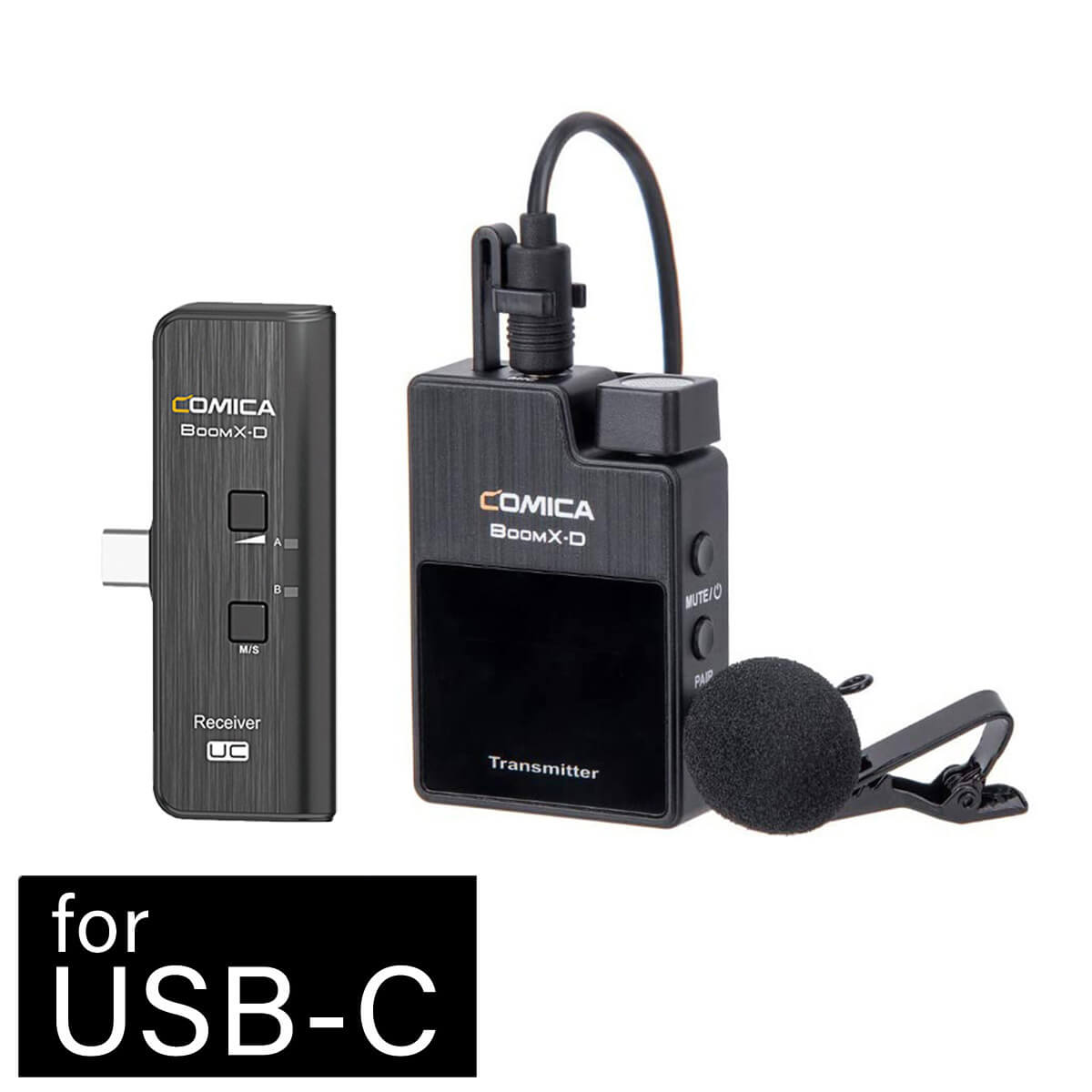 BoomX D UC1 2.4GHz Wireless Microphone System with Smartphone Receiver - Perfect for Vlogging, Live Streaming & Content Creation (Clearance Sale)