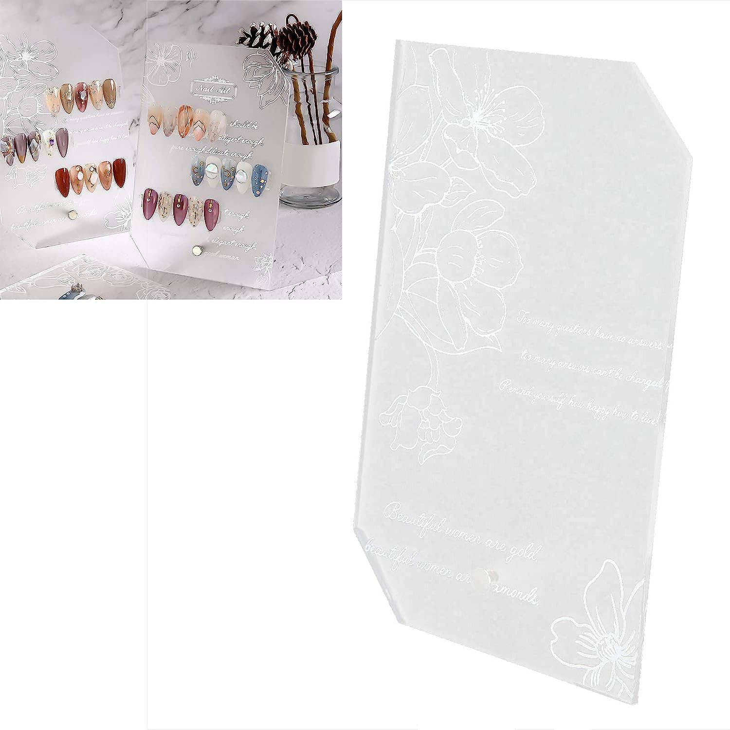 Ubersweet® Gel Polish Color Display Stand - Durable Nail Tip & Art Showcase for Salons & Schools | Perfect for Nail Polish Organization & Customer Browsing