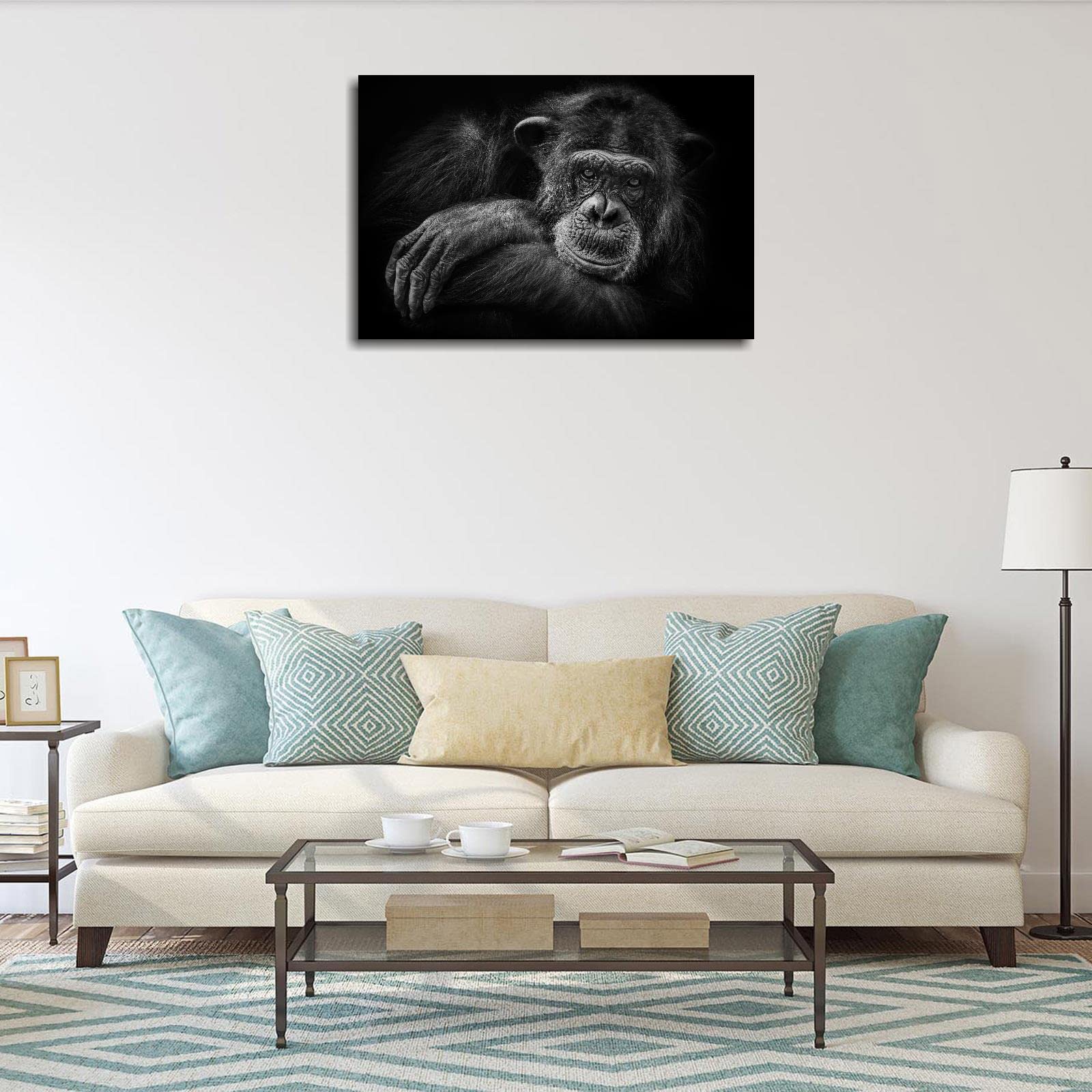 Premium Chimpanzee Canvas Wall Art - 18