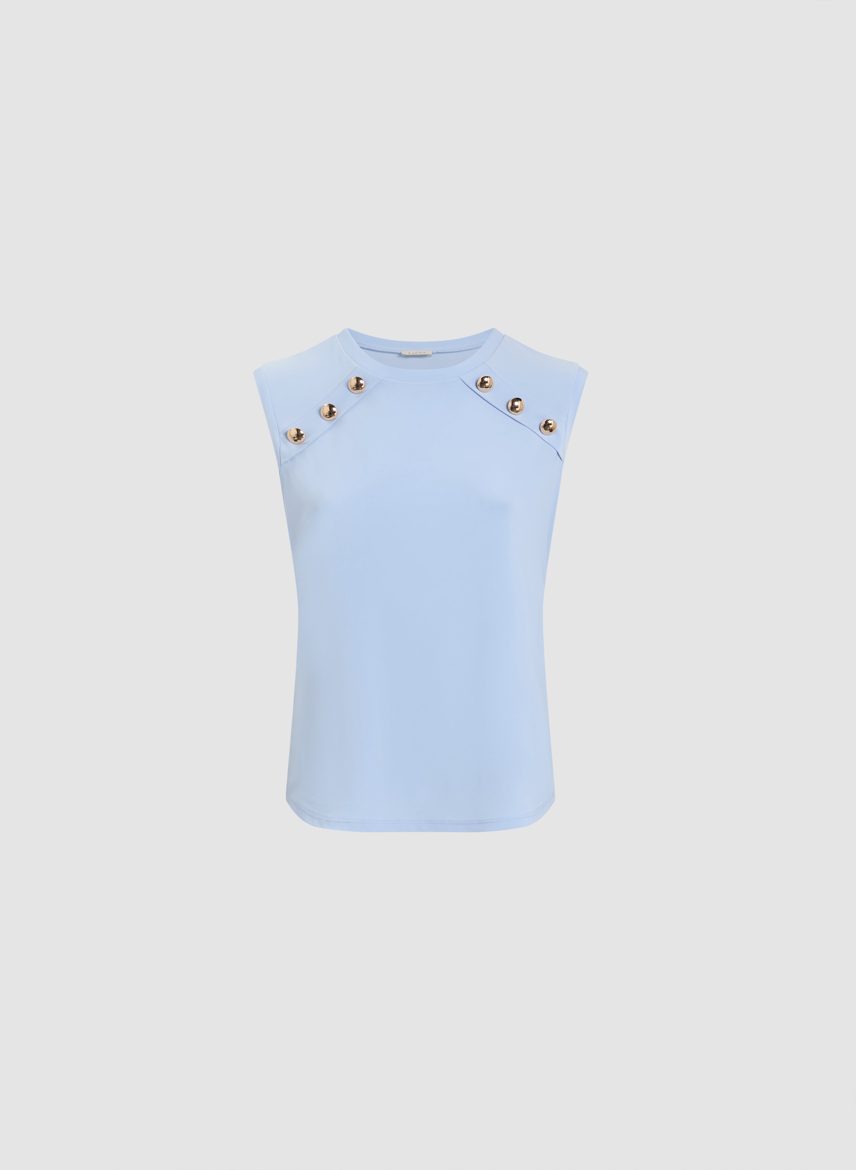Stylish Button Detail Top for Women - Trendy Blouse with Elegant Button Accents - Perfect for Office Wear, Casual Outfits & Date Nights