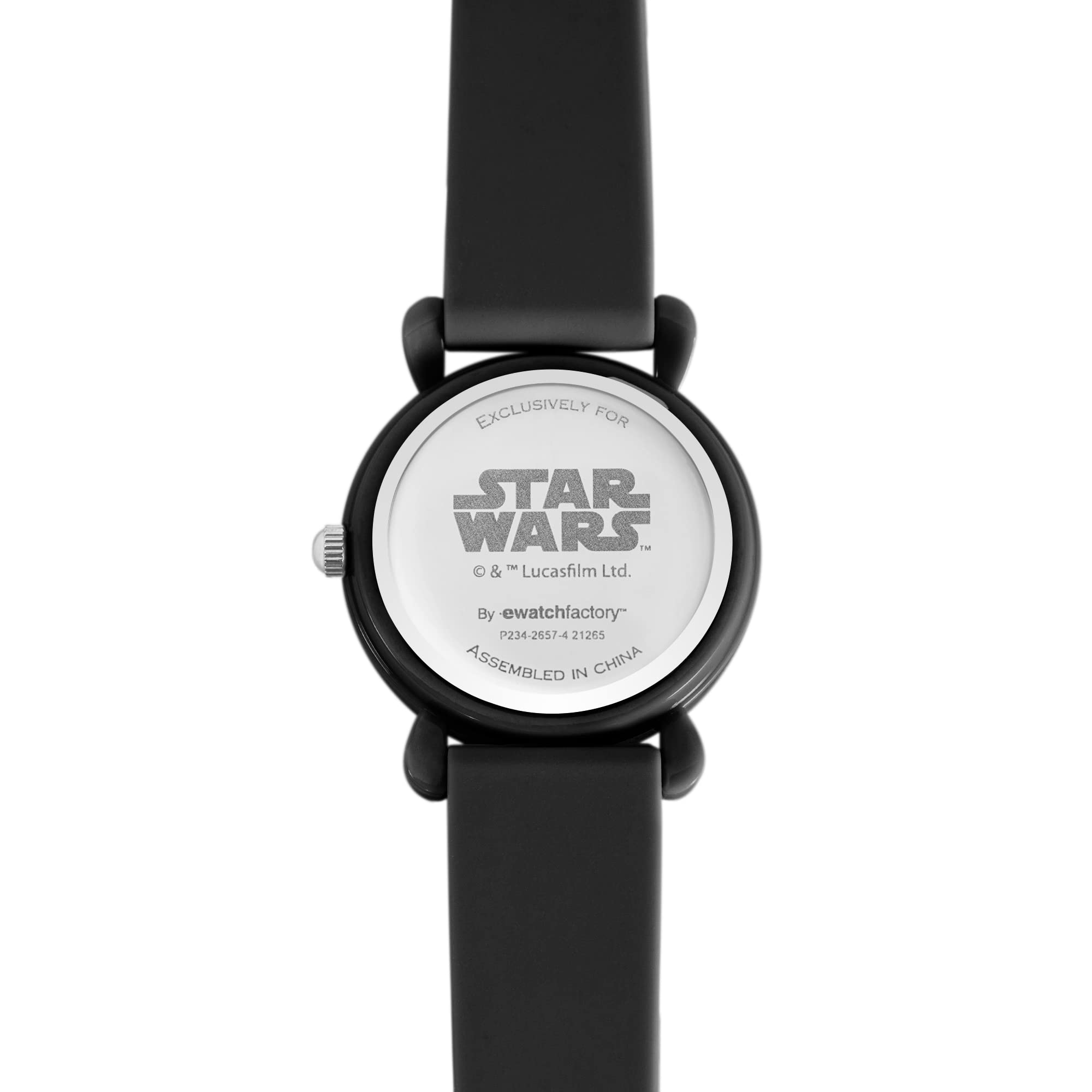 Star Wars Kids' Analog Watch - Black Silicone Strap for School & Play