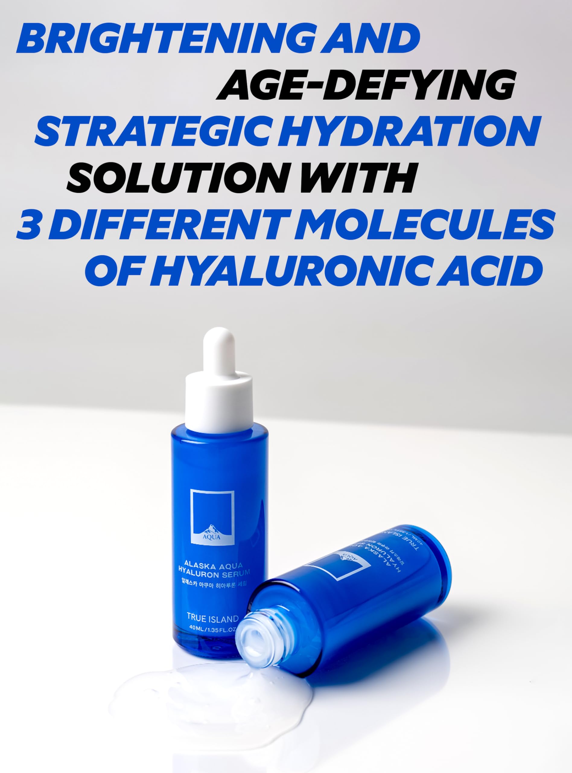 Hydrating Hyaluronic Acid Serum for Face - Moisturizing & Calming with Adenosine - Perfect for Daily Skincare