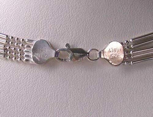 Italian Silver 5 Waterfall Chain 16