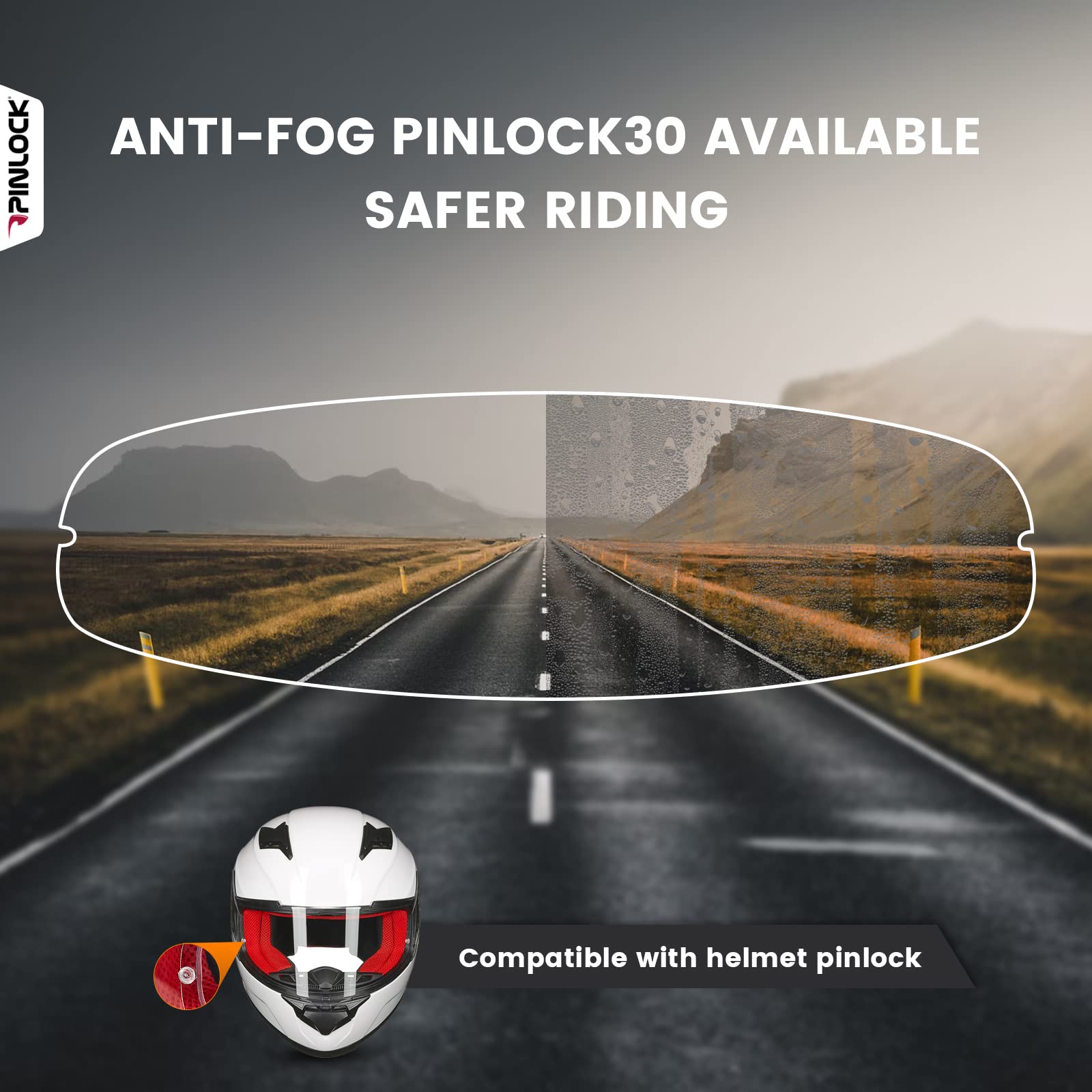 ILM Full Face Snowmobile & Motorcycle Helmet for Men & Women - DOT Approved Dual Sport Helmet with Pinlock Anti-Fog Visor - Ideal for Winter Riding, Off-Road Adventures & Street Biking