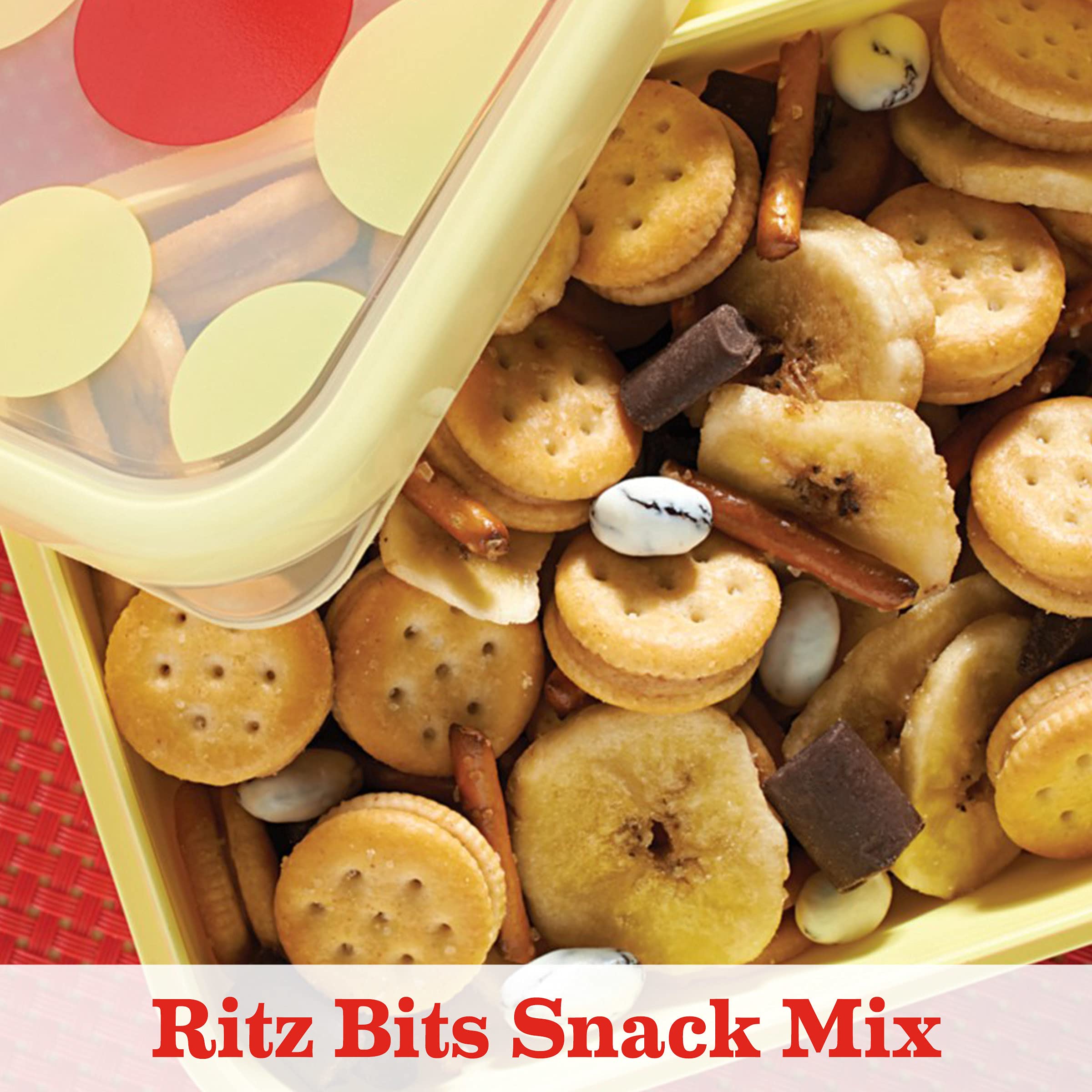 RITZ Bits Peanut Butter Sandwich Crackers - Crunchy Snack for Kids & Adults - 8.8 oz Pack - Perfect for School Lunches, Office Snacks & On-the-Go Treats
